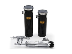 Pearl Rocket Toms Black w/Stand 6X18 & 6X21 ALX1821C103