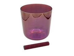 Sela Percussion 5.25” Infinity Crystal Singing Bowl in B4 440 Hz Purple